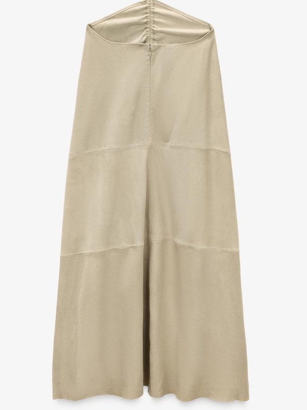 NWT ZARA 100% Goat Leather Suede Long Skirt Western Boho Sz M Limited Edition - Picture 3 of 15